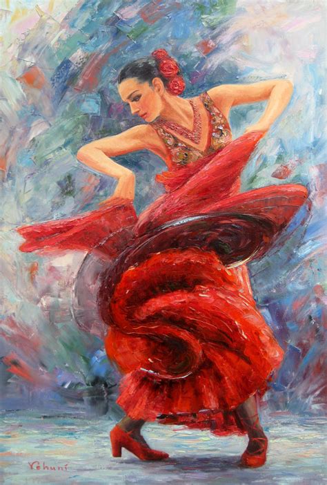 The Dance of Fire Original Oil Painting on by TrueImpressions, $1299.00 ...