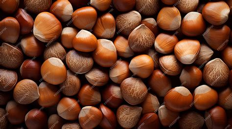 Premium AI Image | Hazelnut Shell Texture Background