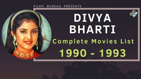 Divya Bharti | Complete Movies List | 1990-1993 - YouTube