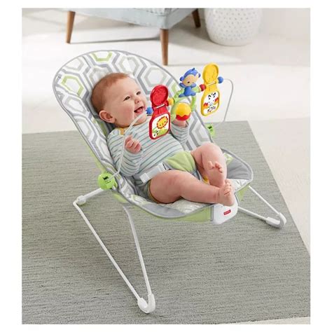 Fisher-Price Bouncer - Geometric Meadow | Baby bouncer seat, Baby ...