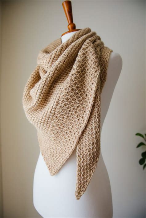 Lamia Wrap - A Free Tunisian Crochet Shawl Pattern - TL Yarn Crafts