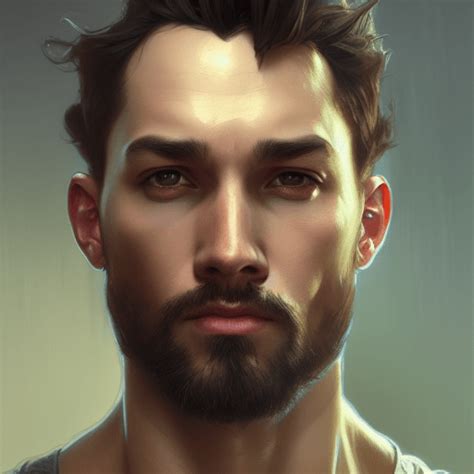 Realistic Strong Male 8k Resolution Concept Art Portrait · Creative Fabrica