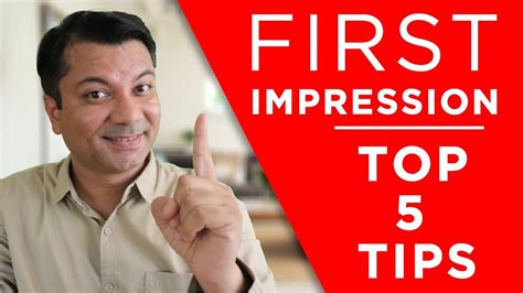 First Impression - Top 5 Tips - YouTube