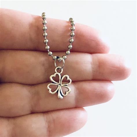 Four leaf clover necklace. Luck of the Irish... - Depop