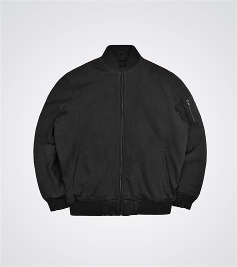 Black Fleece Bomber Jacket - CustomWare