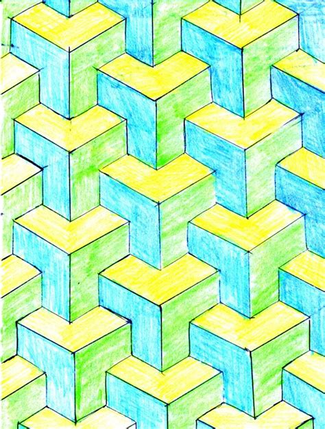 Interlocking Squares | Science as Art | Tessellation art, Tessellation ...