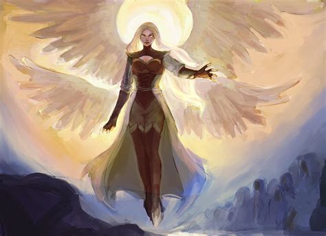 [Art][OC] Painting of my Aasimar : r/DnD