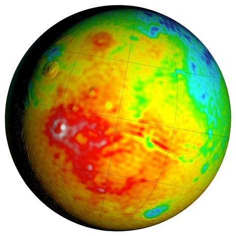 Newly Detailed Map of Mars' Crustal Thickness – NASA’s Mars Exploration ...