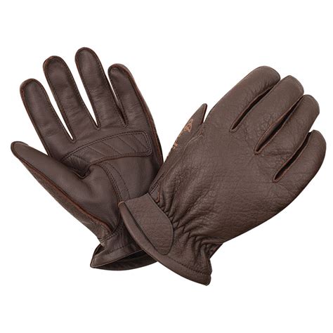 Men's Leather Texture Gloves, Brown | Indian Motorcycle