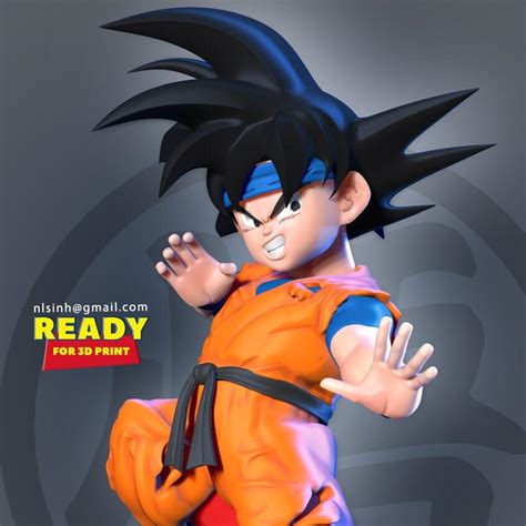 Son Goku - 3D Print Model by Sinh Nguyen