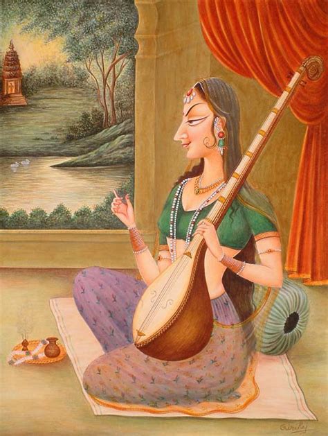 Mirabai in Vrindavan | Exotic India Art