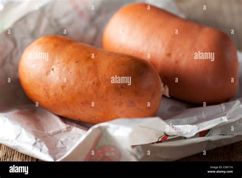 two bavarian sausages Stock Photo - Alamy