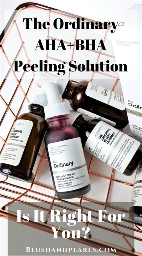 How To Use The Ordinary AHA BHA Peeling Solution