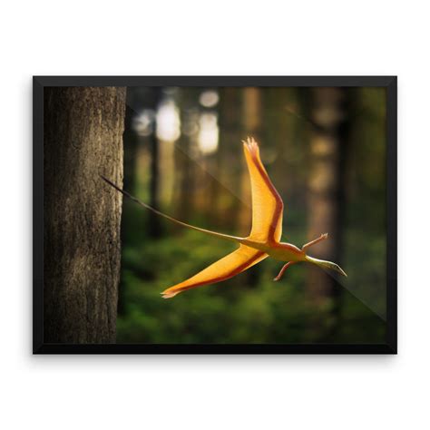 Sharovipteryx framed print – Studio 252MYA