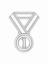 Coloring Template Medal sketch template