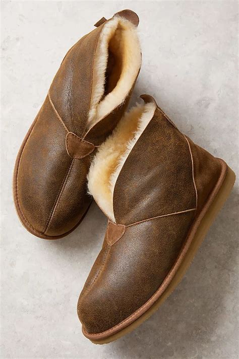 Men's Gunner Australian Merino Sheepskin Slippers with Arch Support ...