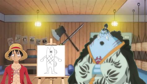 Jinbei Finds Luffy's Fishman Sketch : r/MemePiece