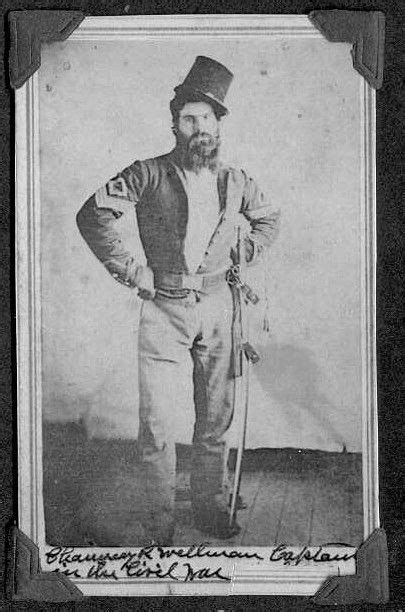 Chauncey Remington Wellman, Co E., 1st California Cavalry. Source ...