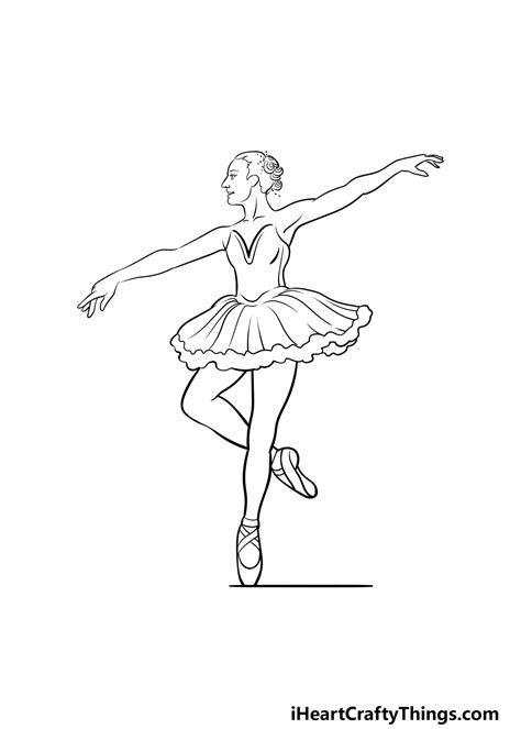 Ballerina Drawing - How To Draw A Ballerina Step By Step