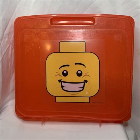 Red Lego Project Case Iris Storage Container Organizer Holder 13x12x 3 ...