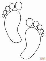 Baby Feet Coloring Page sketch template