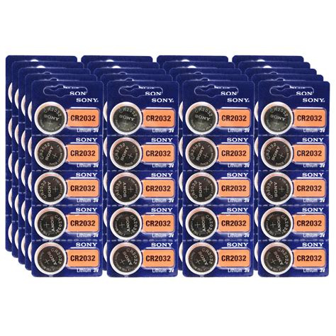 100pk Sony Coin Cell Battery CR2032 3V Lithium Replaces DL2032, BR2032 ...