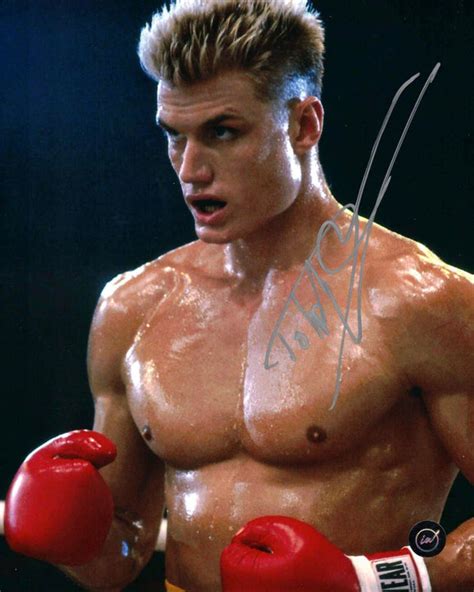 Dolph Lundgren Autographed Rocky IV 8x10 – Icon Autographs