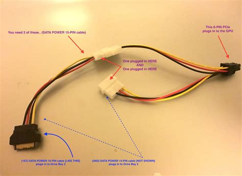 molex to 6 pin wiring diagram