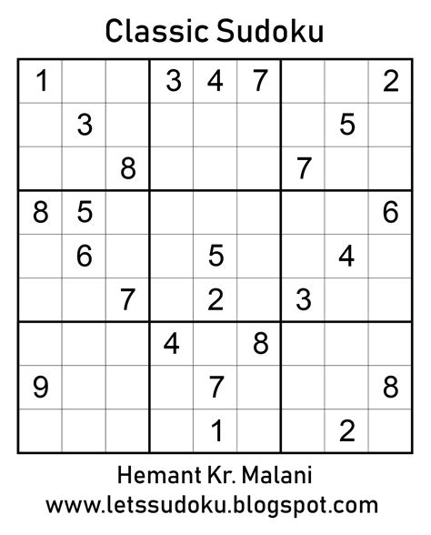 Let's Sudoku: Sudoku 30: Classic Sudoku