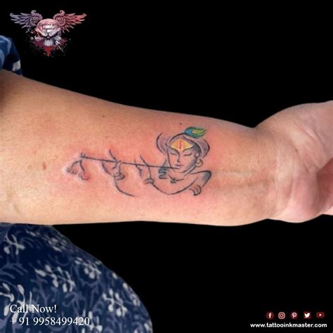 Top 999+ krishna tattoo images – Amazing Collection krishna tattoo ...