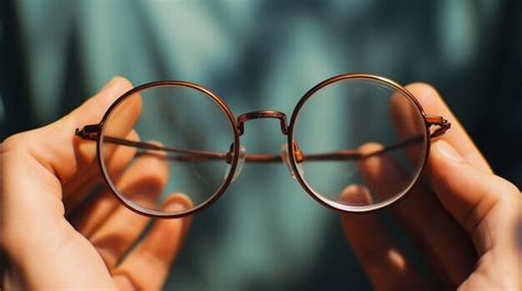 Premium AI Image | a pair of old fashioned glasses with a wooden frame