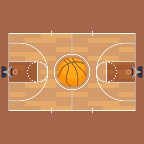 Basketball Court Floor Plan Royalty Free Vector Image - vrogue.co