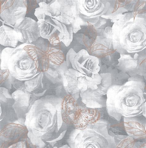 Graham & Brown Wallpaper | Everleigh Floral Grey | 106938 – WonderWall by Nobletts | Grey ...