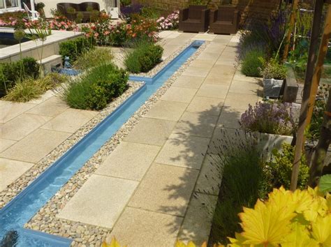 Garden with Rill | Commercial landscape design, Luxury garden design, Small urban garden