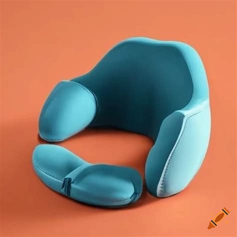Ergonomic travel cushion with head and neck support on Craiyon