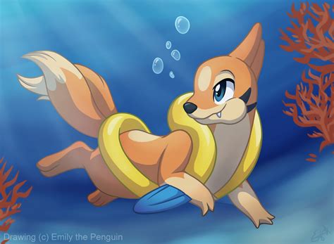 Floatzel used Dive by Oomles on DeviantArt