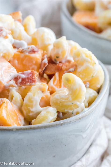 SOOOO Good! Easy, Creamy Bacon Ranch Pasta Salad Recipe