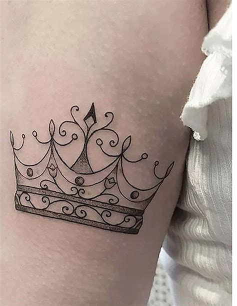 Queen Crown Temporary Tattoo-powerful Symbolism - Etsy