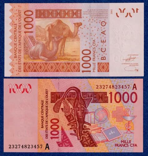 IVORY COAST - West African States CFA Banknote 1000 Francs (2023) P-115A UNC $4.91 - PicClick