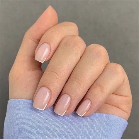 Cool 55 Pretty Short Nail Designs in 2021 | Neutral nails, Work nails, Short nail designs