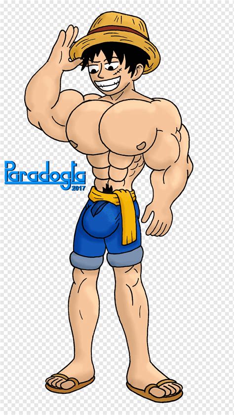 Mono d. musculo luffy fan art, musculo, superhéroe, mano, gente png ...