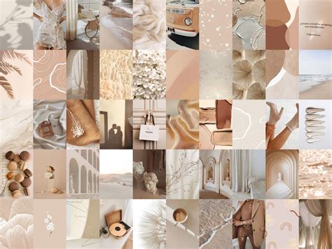 Photo Collage Kit Beige Aesthetic, DIGITAL set of 50 - Etsy | Wall collage, Photo collage, Photo ...