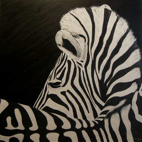 Zebra Oil Painting Zebra Original Oil Painting Large - Etsy