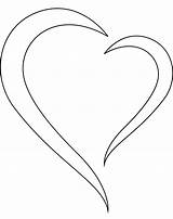 Coloriage coeur Simple 1  Dessin Gratuit à Imprimer sketch template