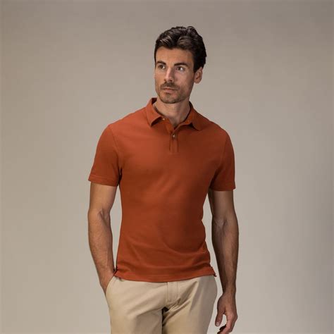 Dark orange polo shirt | Tailor Store®