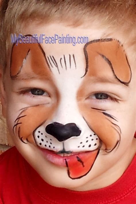 dog face paint simple - Concur Podcast Miniaturas