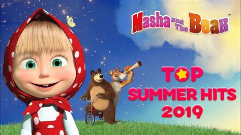 Masha And The Bear - 👍 TOP Summer Hits 2019 👍🥇 - Funny cartoons - YouTube