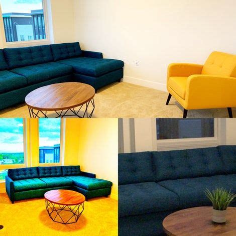 Eliot Sleeper Sectional | Joybird Blue Couch Living Room, Blue Couches, Sleeper Sectional ...