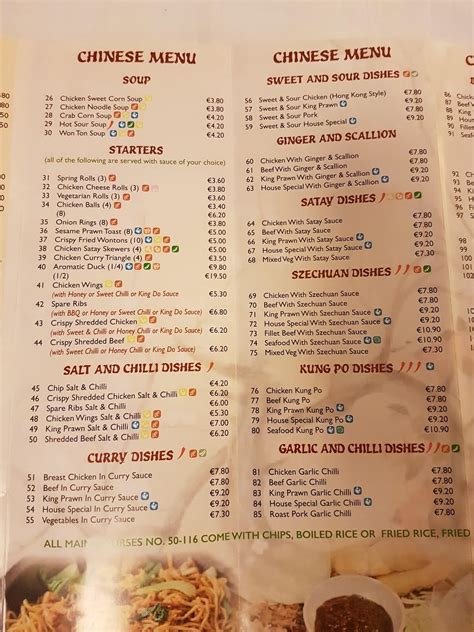 Menu at Golden Palace Chinese Restaurant & Take Away, Maynooth