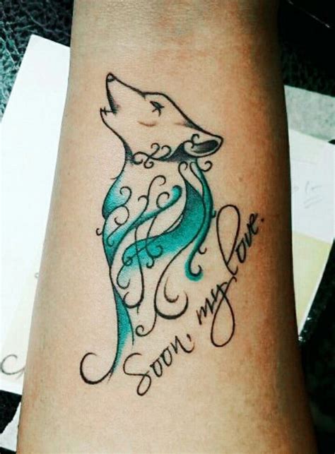 Wolf Tattoo in Memory of a Beloved Dog